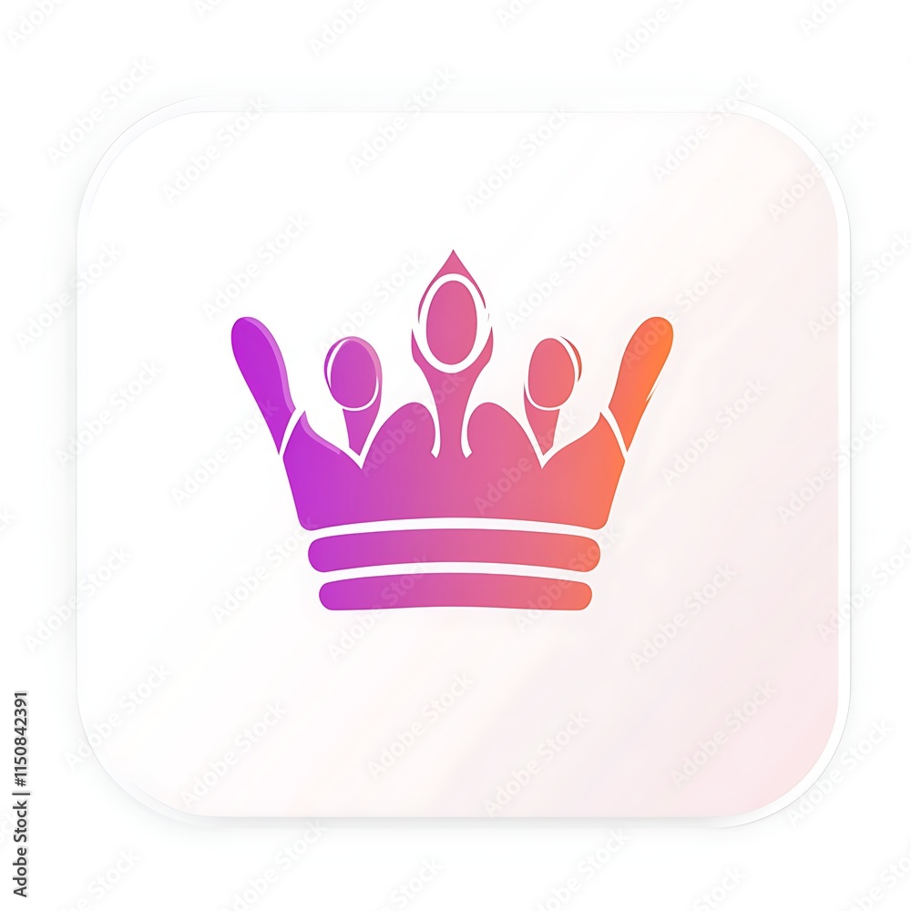 Obraz premium crown icon