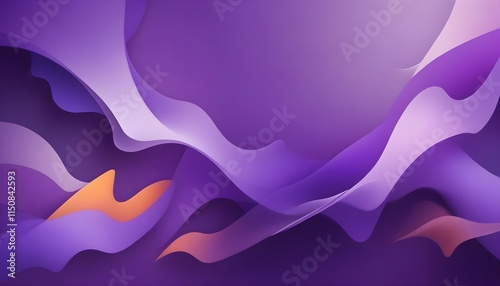 Clear Plain Shiny Warm Soft Vintage Bokeh Cloudy Wave Like Geometric Purple Background or Texture