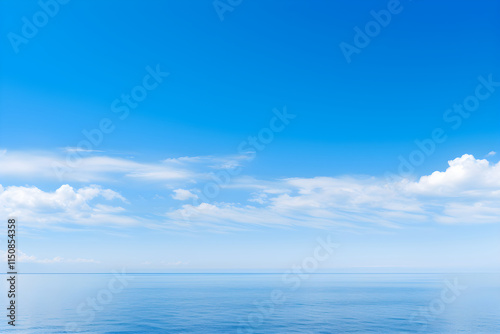 Wallpaper Mural Boundless Azure: An Expanse of Clear Blue Sky Merging with the Horizon Torontodigital.ca