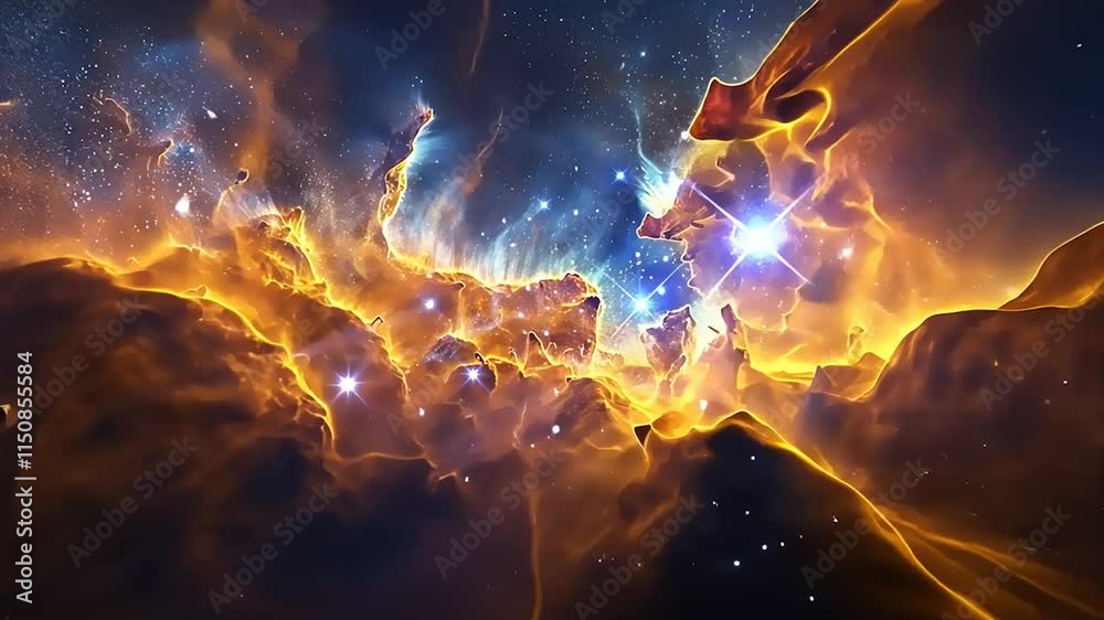 Vibrant Colorful Nebula Motion Background | Cosmic Beauty in Motion Vibrant Colorful Nebula Motion Background | Cosmic Beauty in Motion
