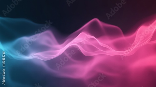 Wallpaper Mural Dynamic Abstract Background With Moving Neon Particles Flowing and Flickering in a Vibrant Wave Pattern Torontodigital.ca