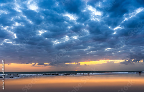 Beautiful sunset beach landscape, Perth Western Australia