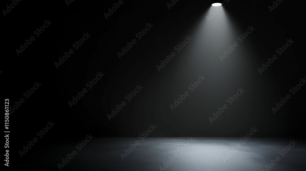 Black background with spotlight Black background with spotlight