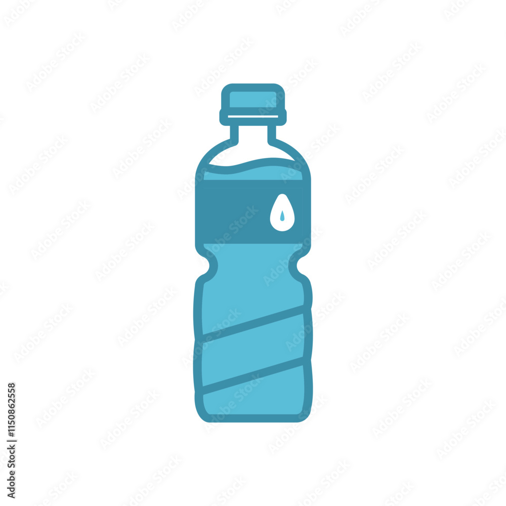water bottle icon vector design template elegant style 