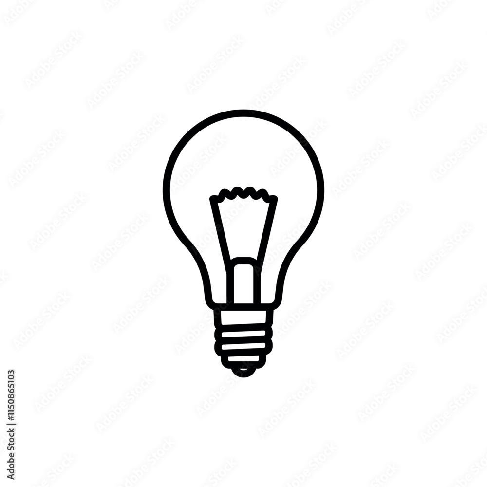 Obraz premium bulb icon vector design template elegant style
