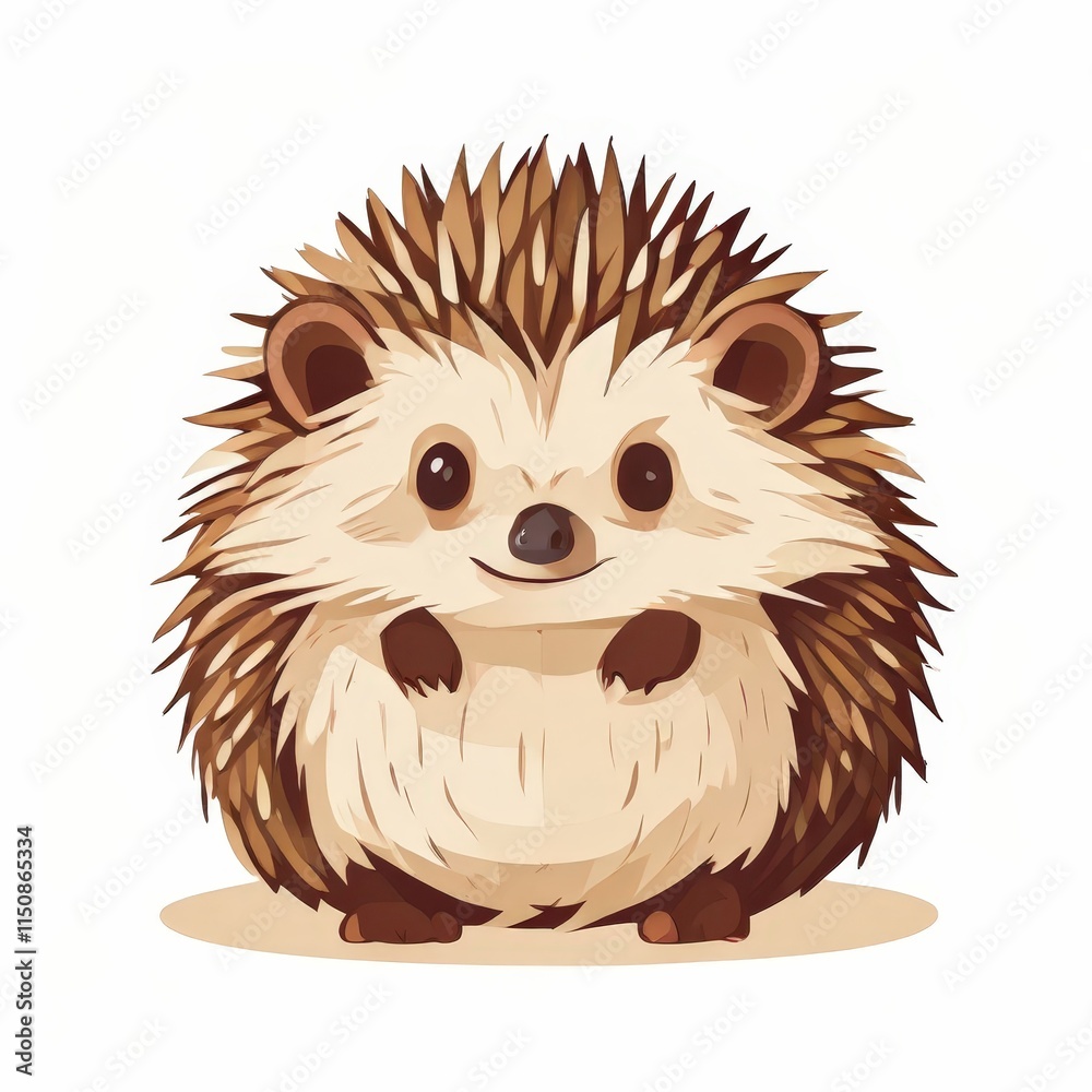 the AI Image Generator, Adorable Cartoon Illustration of a Cute Hedgedog the AI Image Generator, Adorable Cartoon Illustration of a Cute Hedgedog