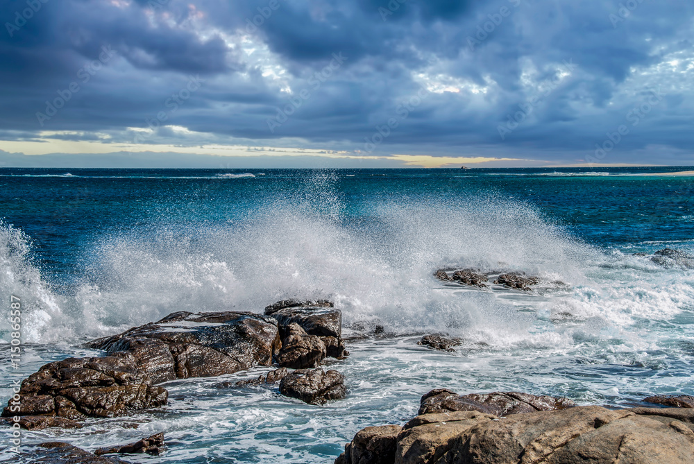 Beautiful sunset beach landscape, Perth Western Australia