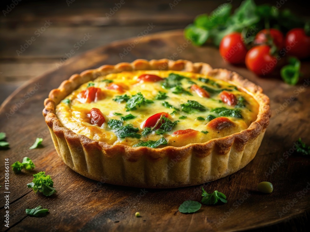 Dark Background Quiche Photography: Isolated Food Styling Images for Cookbook, Menu, and Restaurant Websites Dark Background Quiche Photography: Isolated Food Styling Images for Cookbook, Menu, and Restaurant Websites