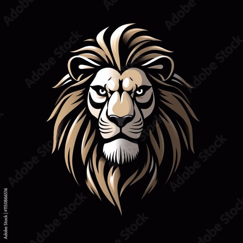 Wallpaper Mural lion king logo shape design Torontodigital.ca