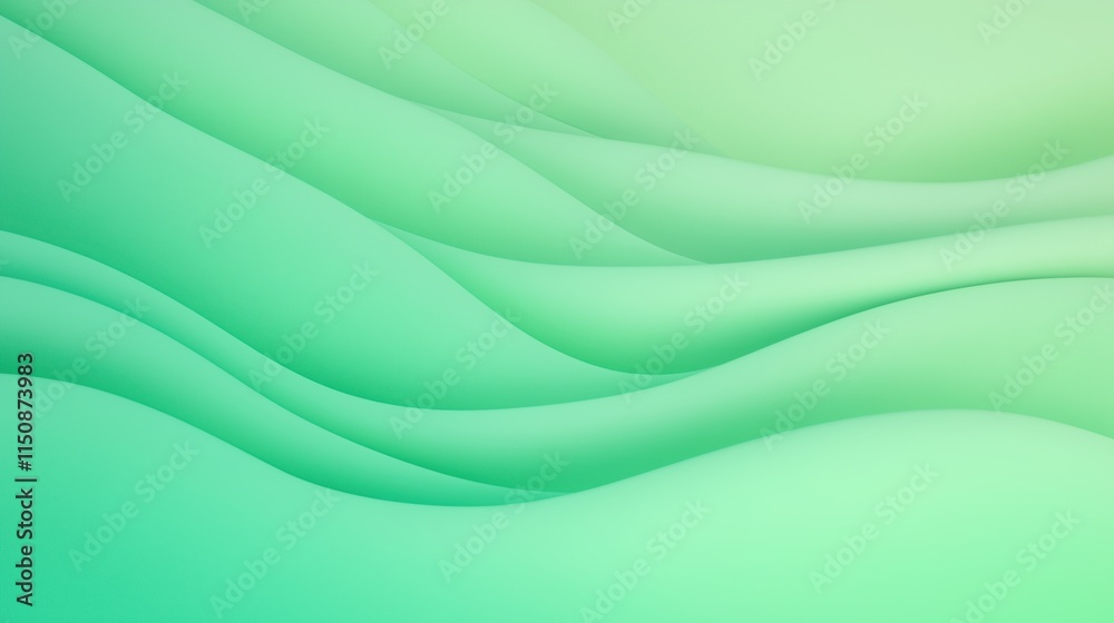 Soft Gradient Waves in Green Tones 8K High-Resolution Background for Modern Design Projects and Web Use Soft Gradient Waves in Green Tones 8K High-Resolution Background for Modern Design Projects and Web Use