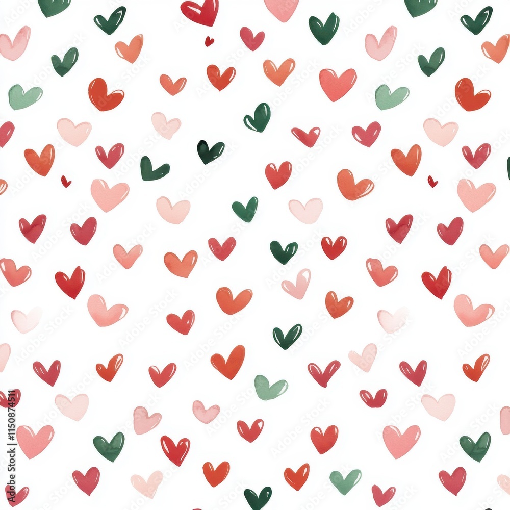 valentines Seamless Pattern. Charming Subtle Seamless Pattern of Tiny Hearts on a White Background valentines Seamless Pattern. Charming Subtle Seamless Pattern of Tiny Hearts on a White Background