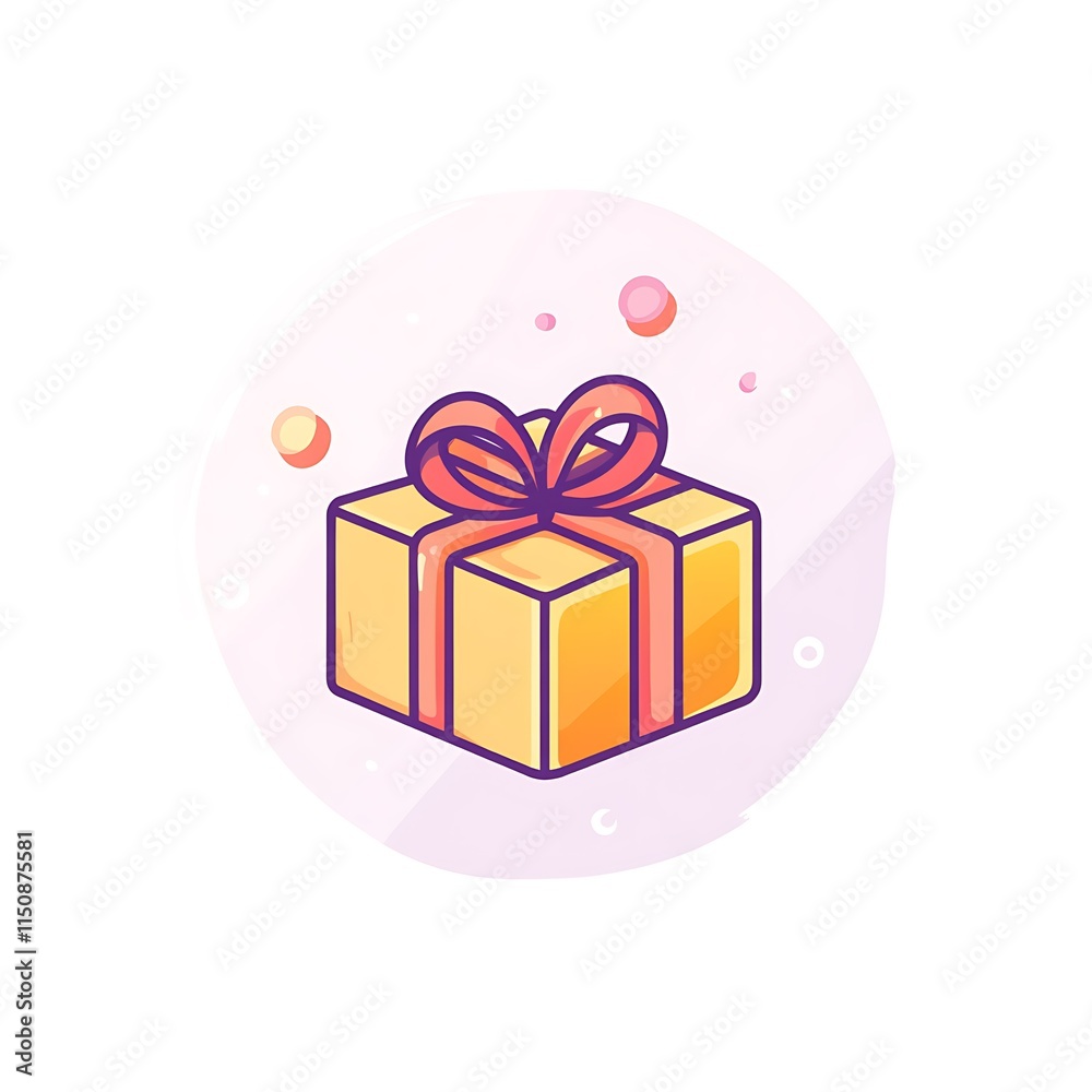 Obraz premium gift icon simple white background vector