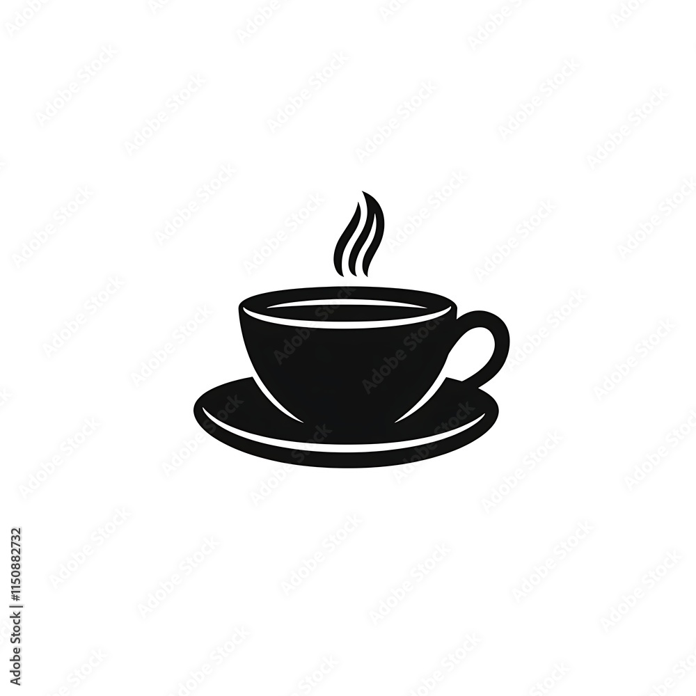 tea cup icon simple white background vector tea cup icon simple white background vector