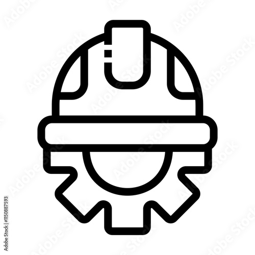 labour hat Line Icon