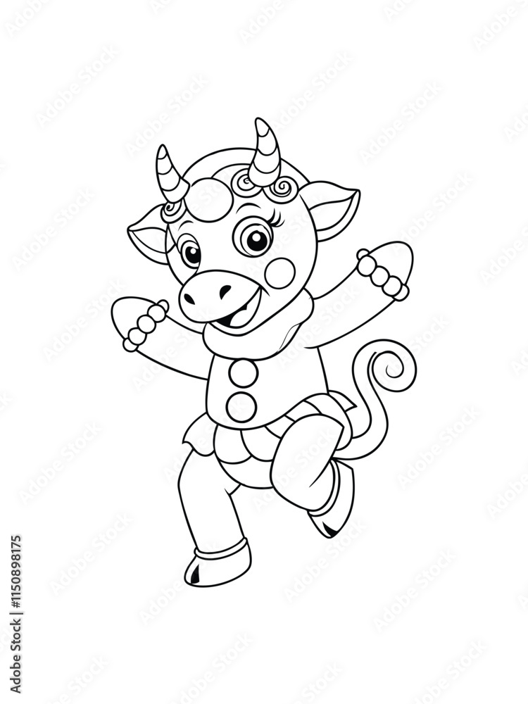cute and funny animal cartoon drawing for kids coloring page cute and funny animal cartoon drawing for kids coloring page