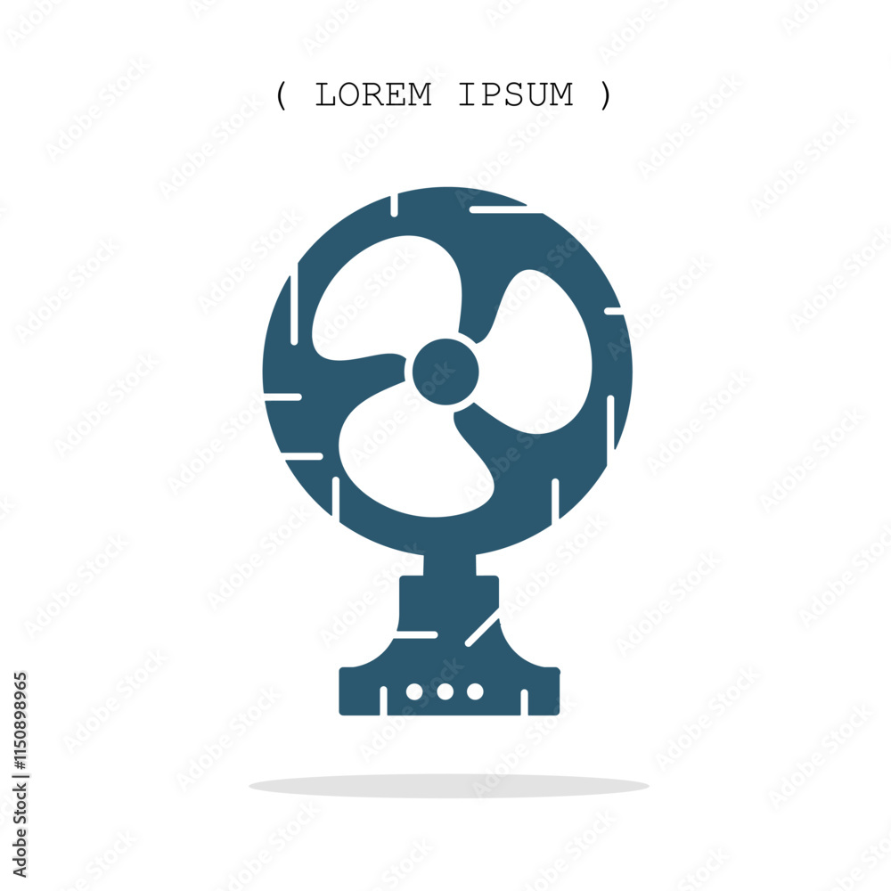 Vector symbol. Fan icon illustration. Stock vector symbol illustration design. Vector symbol. Fan icon illustration. Stock vector symbol illustration design.