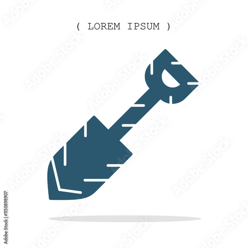 Vector symbol. Shovel icon illustration. Stock vector symbol illustration design.