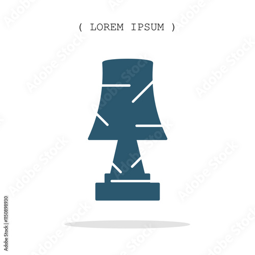 Vector symbol. Decorative lamp icon illustration. Stock vector symbol illustration design.