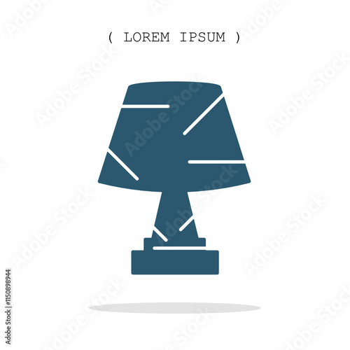 Vector symbol. Decorative lamp icon illustration. Stock vector symbol illustration design.