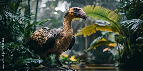 Dodo bird, head and neck only, photorealistic, cinematic photo