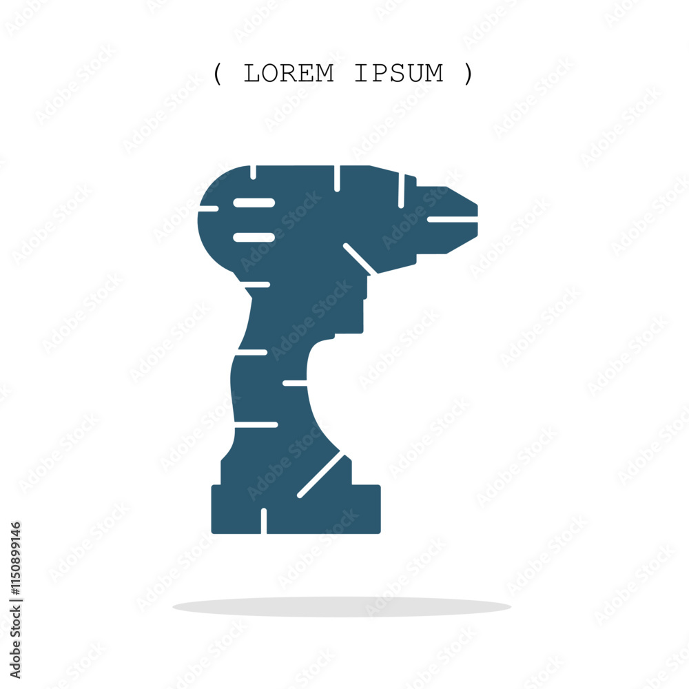 Vector symbol. Drill icon illustration. Stock vector symbol illustration design. Vector symbol. Drill icon illustration. Stock vector symbol illustration design.