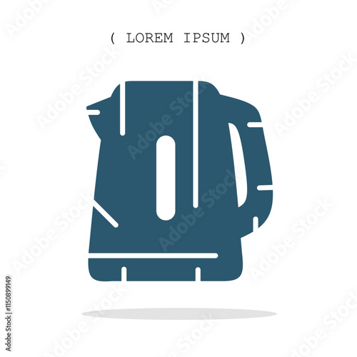 Vector symbol. Teapot icon illustration. Stock vector symbol illustration design.