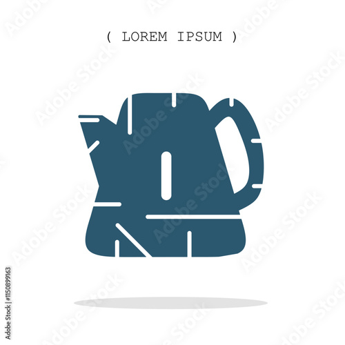 Vector symbol. Teapot icon illustration. Stock vector symbol illustration design.