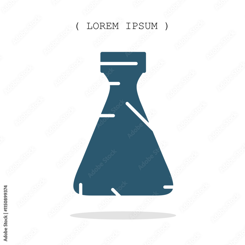 Vector symbol. Beaker icon illustration. Stock vector symbol illustration design. Vector symbol. Beaker icon illustration. Stock vector symbol illustration design.