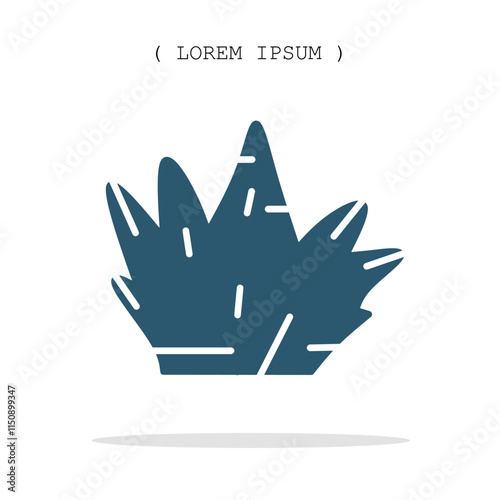 Vector symbol. Bush icon illustration. Stock vector symbol illustration design.