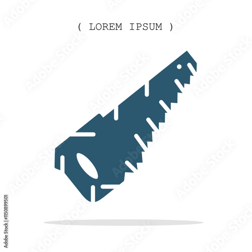 Vector symbol. Chainsaw icon illustration. Stock vector symbol illustration design.