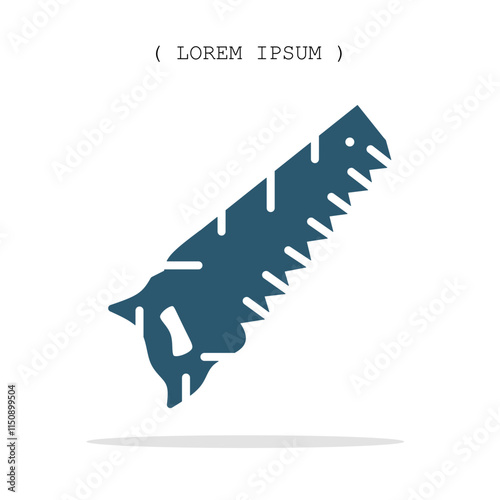 Vector symbol. Chainsaw icon illustration. Stock vector symbol illustration design.