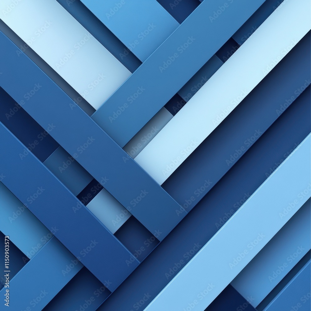 Obraz premium Blue and white striped background with a blue and white pattern