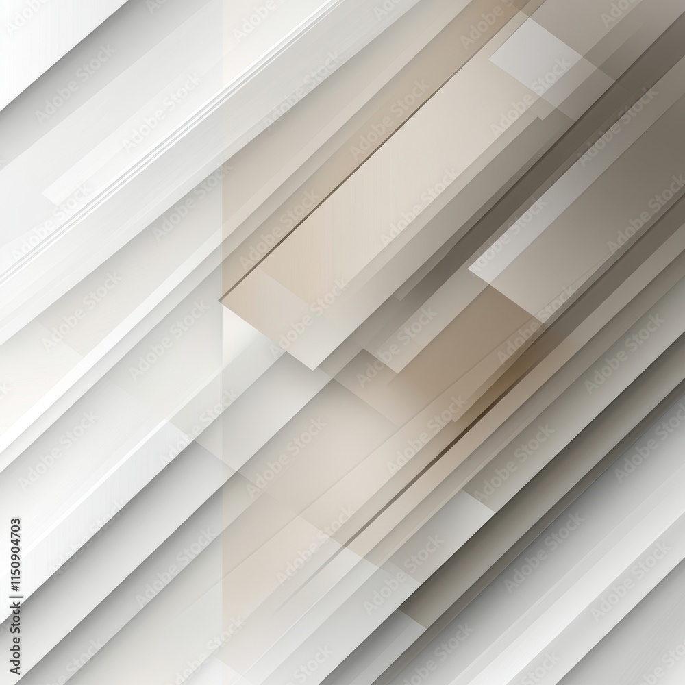 Obraz premium White and tan background with a series of lines and squares