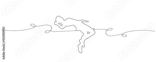 line art sport vaulting