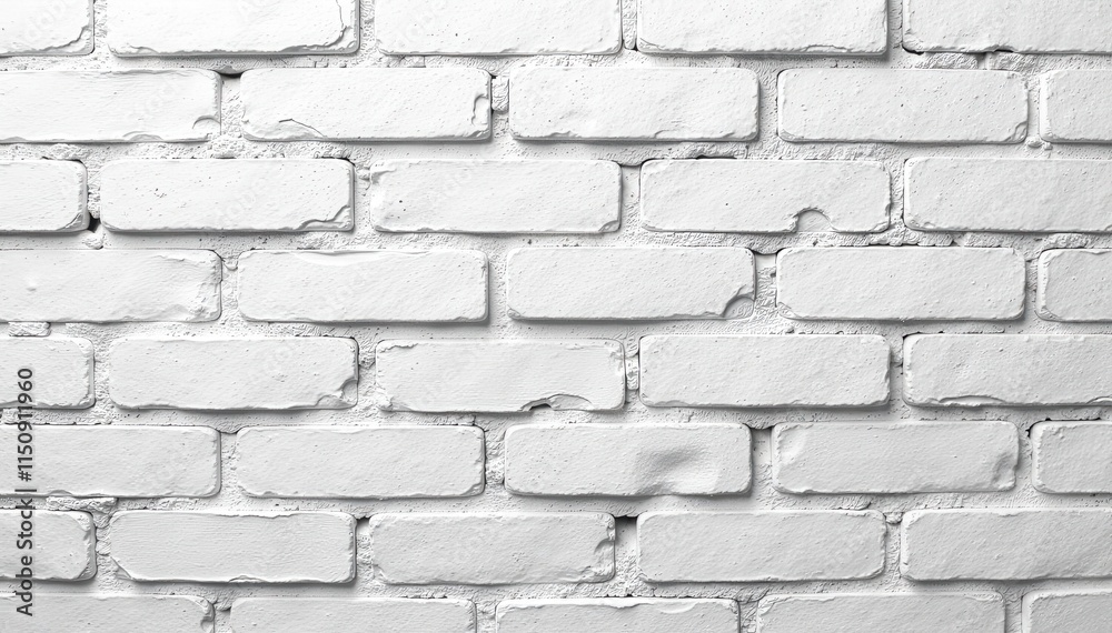 Distressed white brick wall with worn-out mortar joints and faded paint, peeling paint, white brick wall, rough exterior Distressed white brick wall with worn-out mortar joints and faded paint, peeling paint, white brick wall, rough exterior