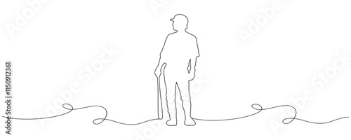 line art baseball sport illustration