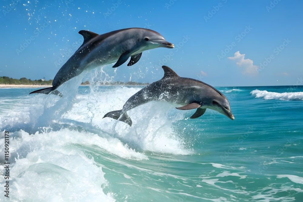 Fototapeta premium dolphin in the water