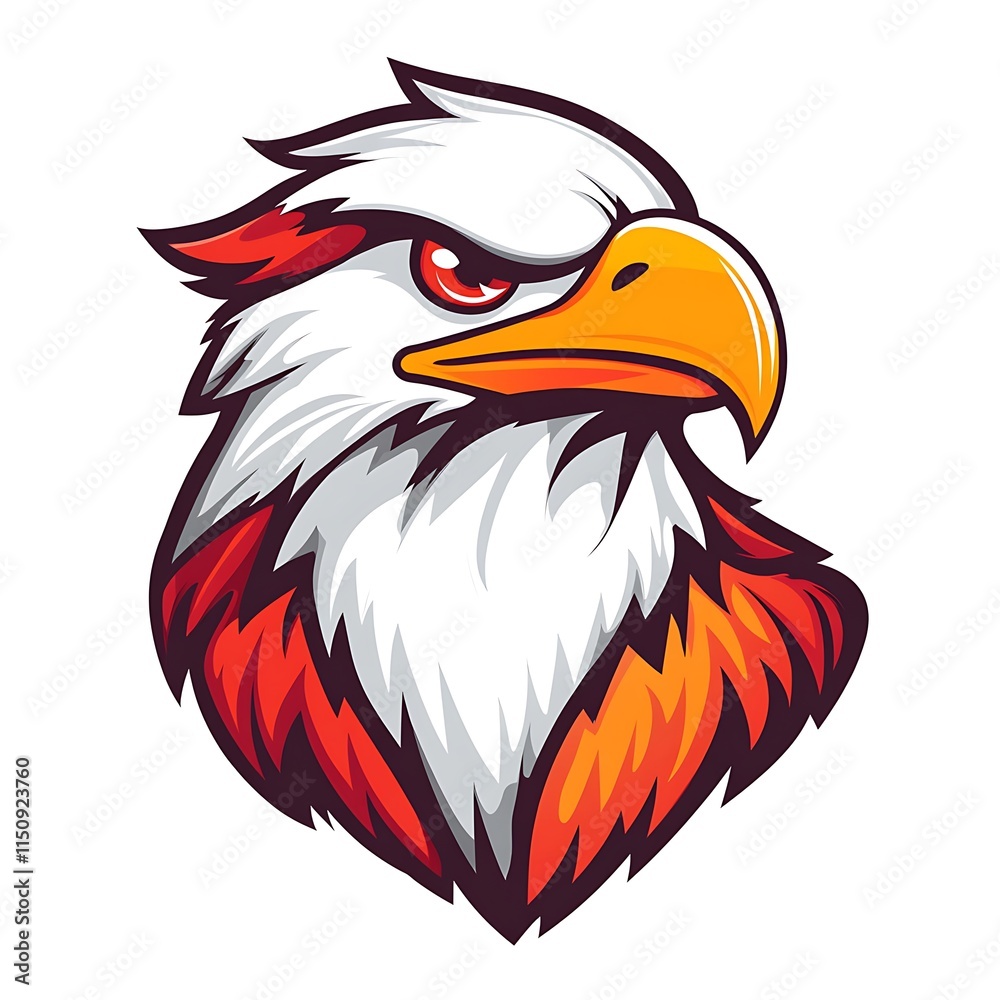 Obraz premium Eagle Head Logo Design. Powerful and Majestic Animal Symbol.