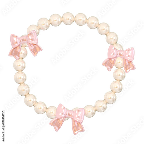 Coquette 3D Round Shape Pearl