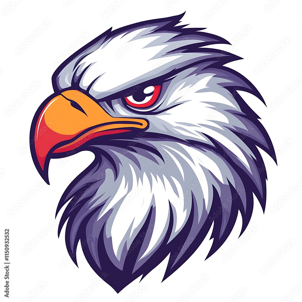 Fototapeta premium Eagle Head Logo Design. Powerful and Majestic Animal Graphic.
