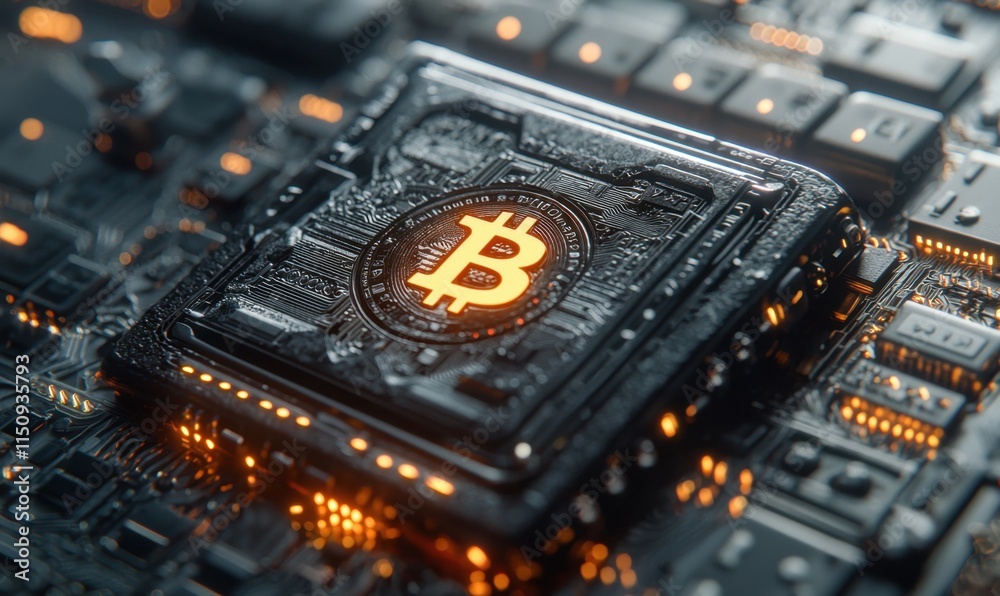 Obraz premium Decentralized finance digital wallet and crypto interface