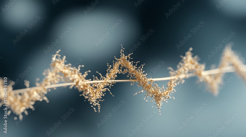 Closeup of delicate plant with tiny blossoms, a detailed look at miniature floral beauty Closeup of delicate plant with tiny blossoms, a detailed look at miniature floral beauty