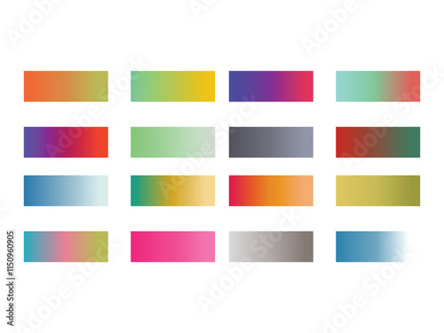 Abstract gradient color Platte