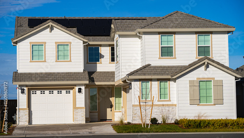 Exterior view of a single family home