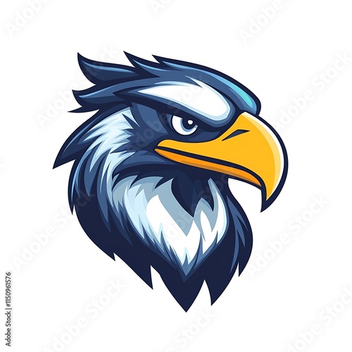 Eagle Head Logo Design. Powerful and Majestic Vector Illustration. photo
