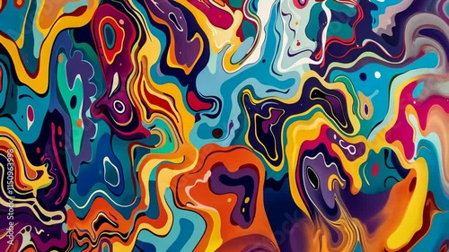 Wallpaper Mural 魅惑的なサイケデリックパターン1 Torontodigital.ca