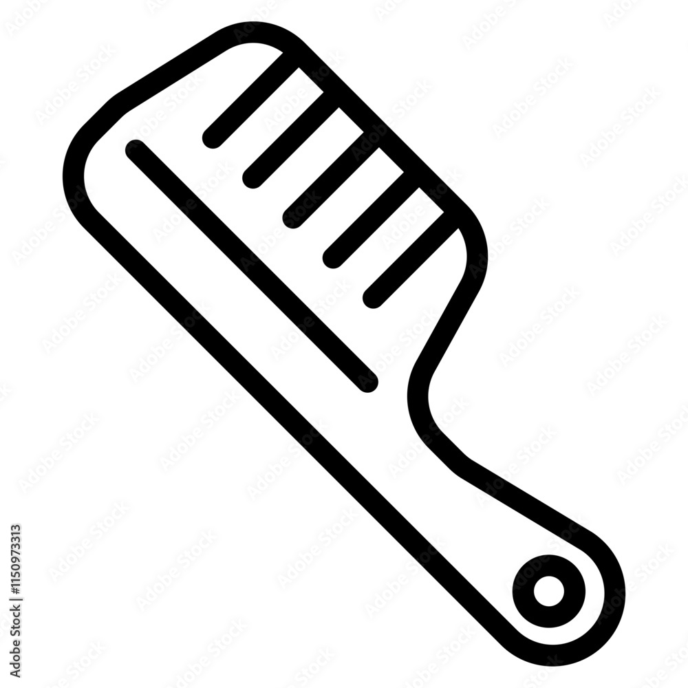 Fototapeta premium Comb Line Icon
