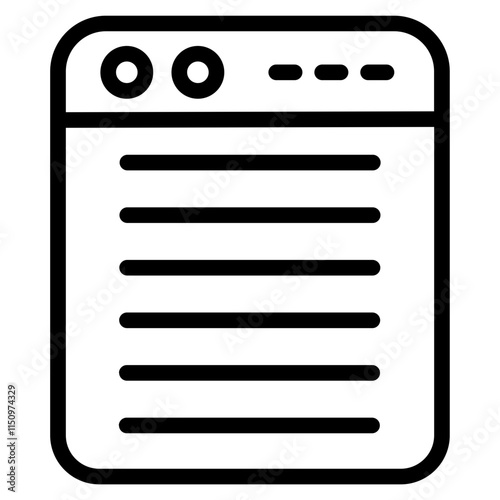 Digital ledger Line Icon