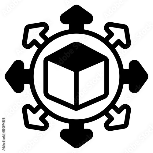 Distribution Glyph Icon