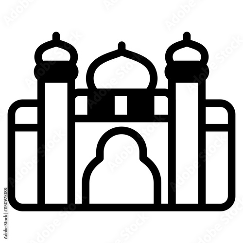 Dubai palace Glyph Icon